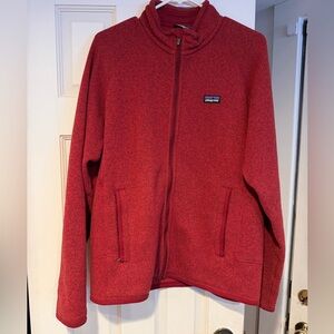Patagonia Red Better Sweater Zip-Up Fleece Jacket